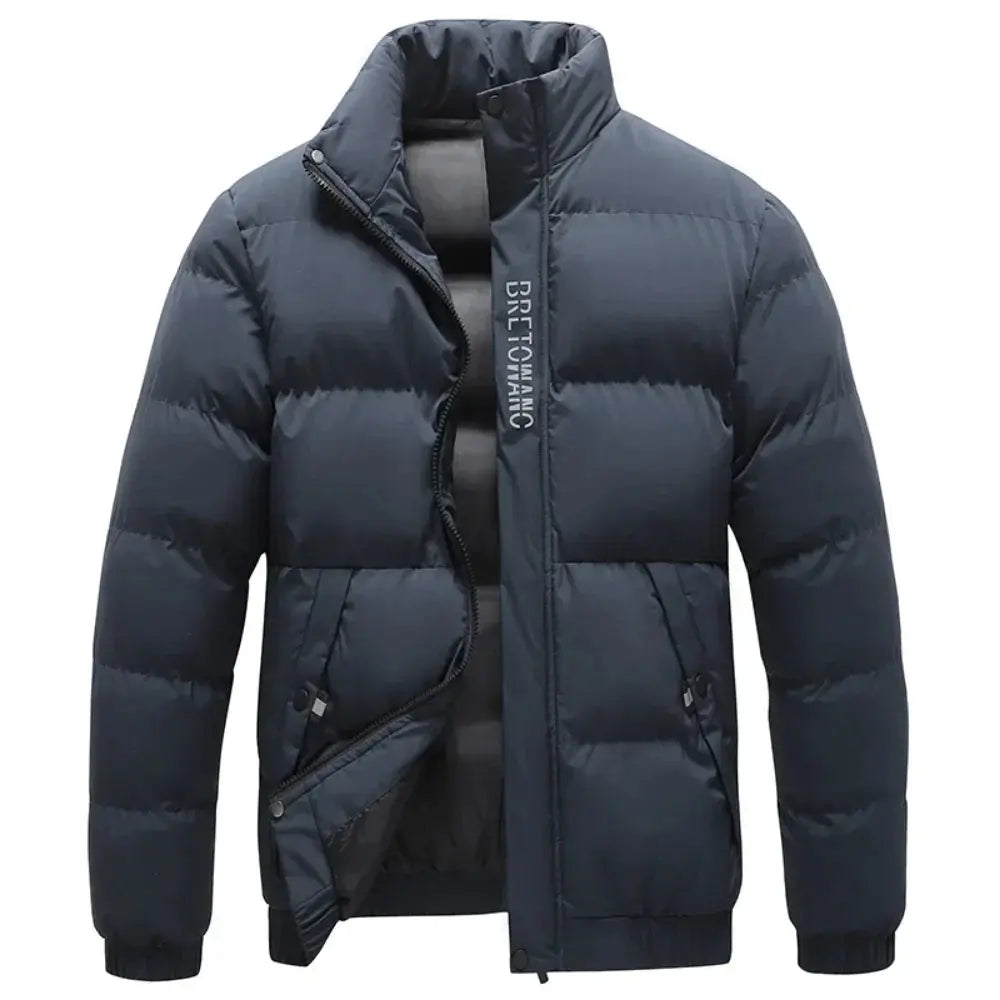 Chaqueta Impermeable Hombre con Cuello Antiviento