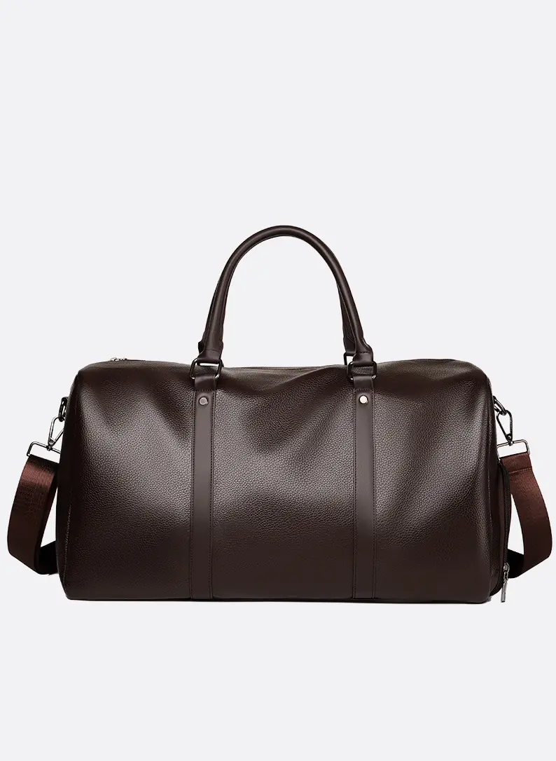 Duffle Travel Bag with Detachable Handle and Zipper