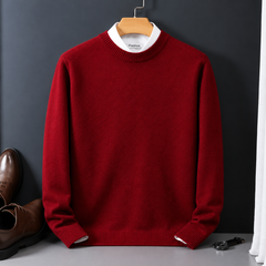 Men's Cashmere Crew Neck Sweater - Classic Pullover