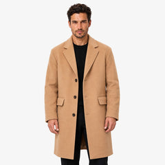 Men's Classic Long Lapel Coat