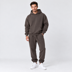 Men's Chunky Knit 2-Piece Set - Casual Winter Lounge Set