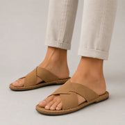 Unisex Premium Cross Sandals - Comfortable Suede-Effect Summer Sandals