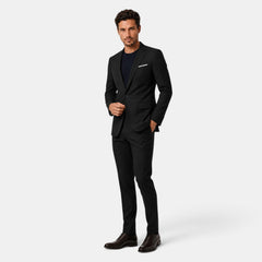 Traje Hombre Dos Piezas Corte Elegante Tejido Elástico