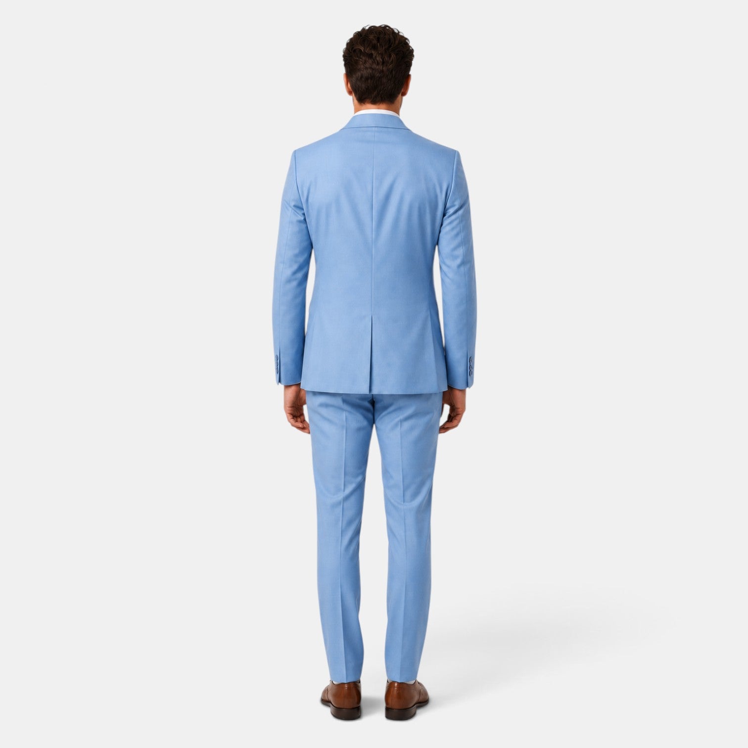 Traje Hombre Dos Piezas Corte Elegante Tejido Elástico