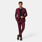 Traje Hombre Dos Piezas Corte Elegante Tejido Elástico