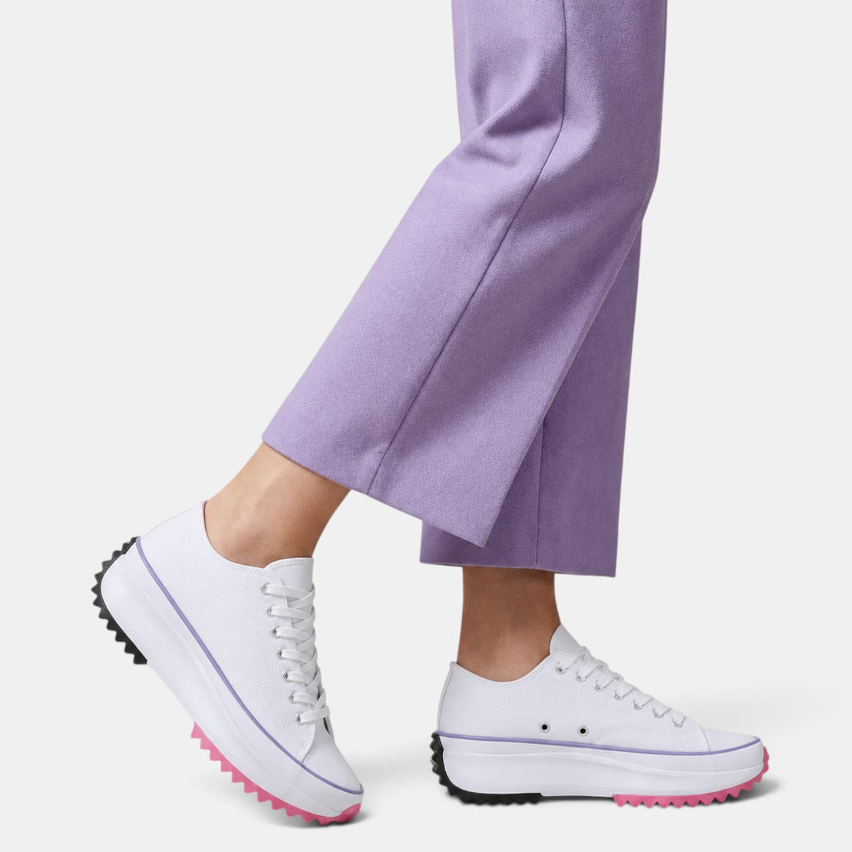 Zapatillas Plataforma Mujer Premium – Zapatillas de Lona con Cordones