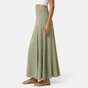 Women's Long Green Skirt