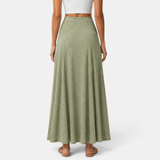Women's Long Green Skirt