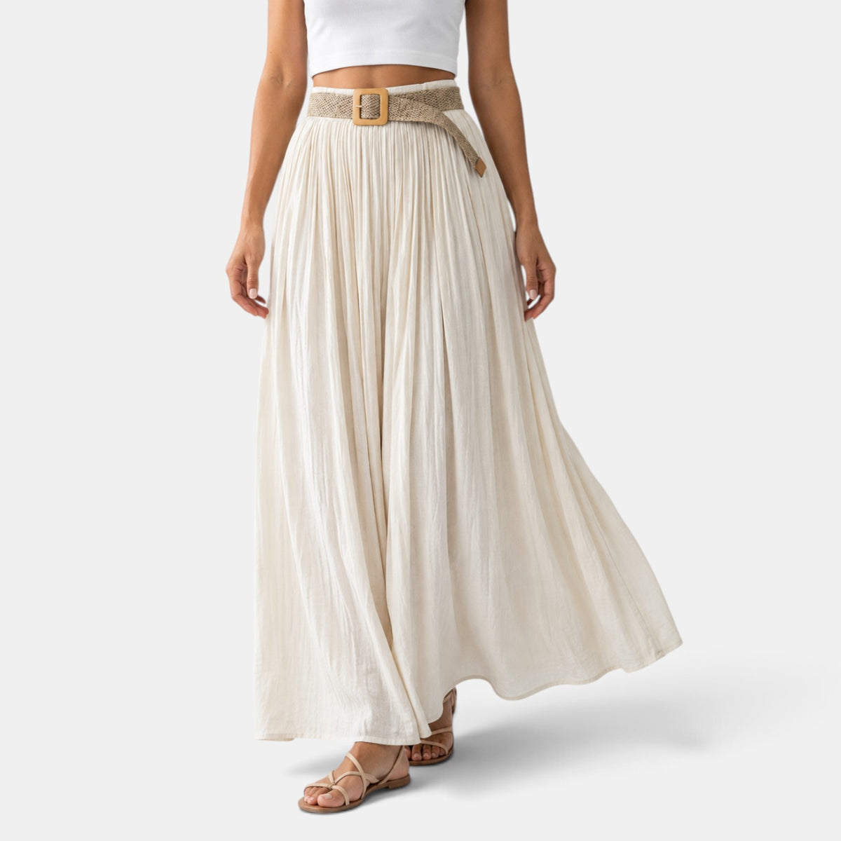 Falda Maxi Mujer Cintura Elástica