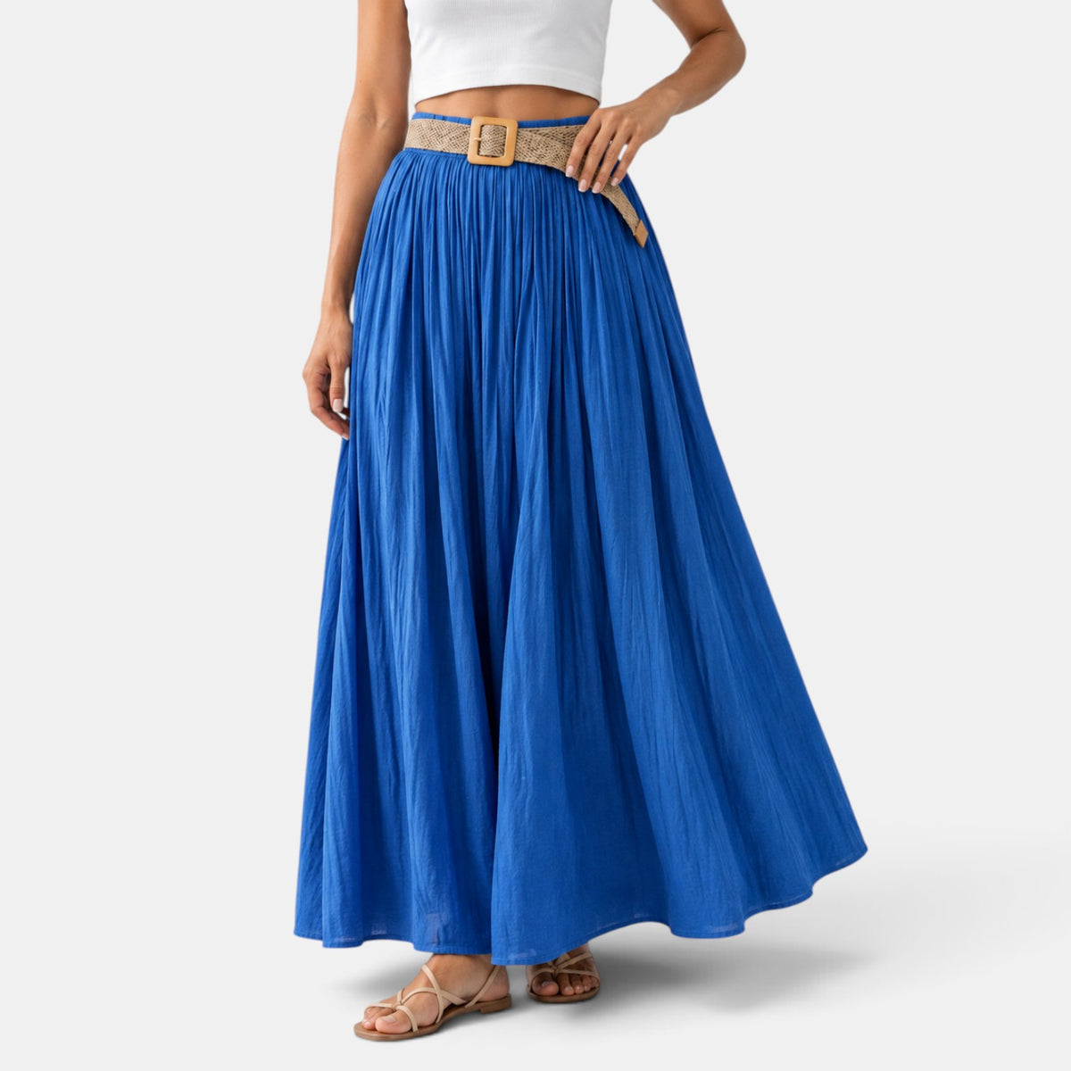 Falda Maxi Mujer Cintura Elástica