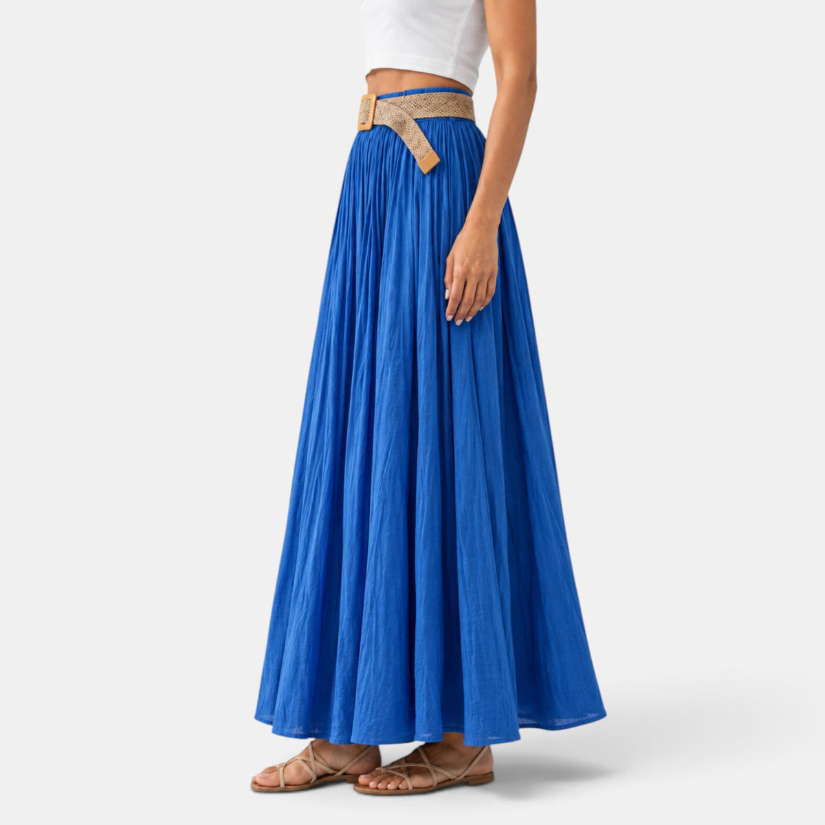 Falda Maxi Mujer Cintura Elástica