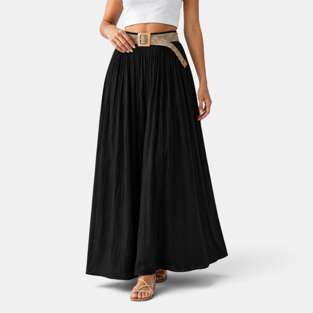Falda Maxi Mujer Cintura Elástica