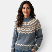 Suéter Mujer Cuello Alto Multicolor