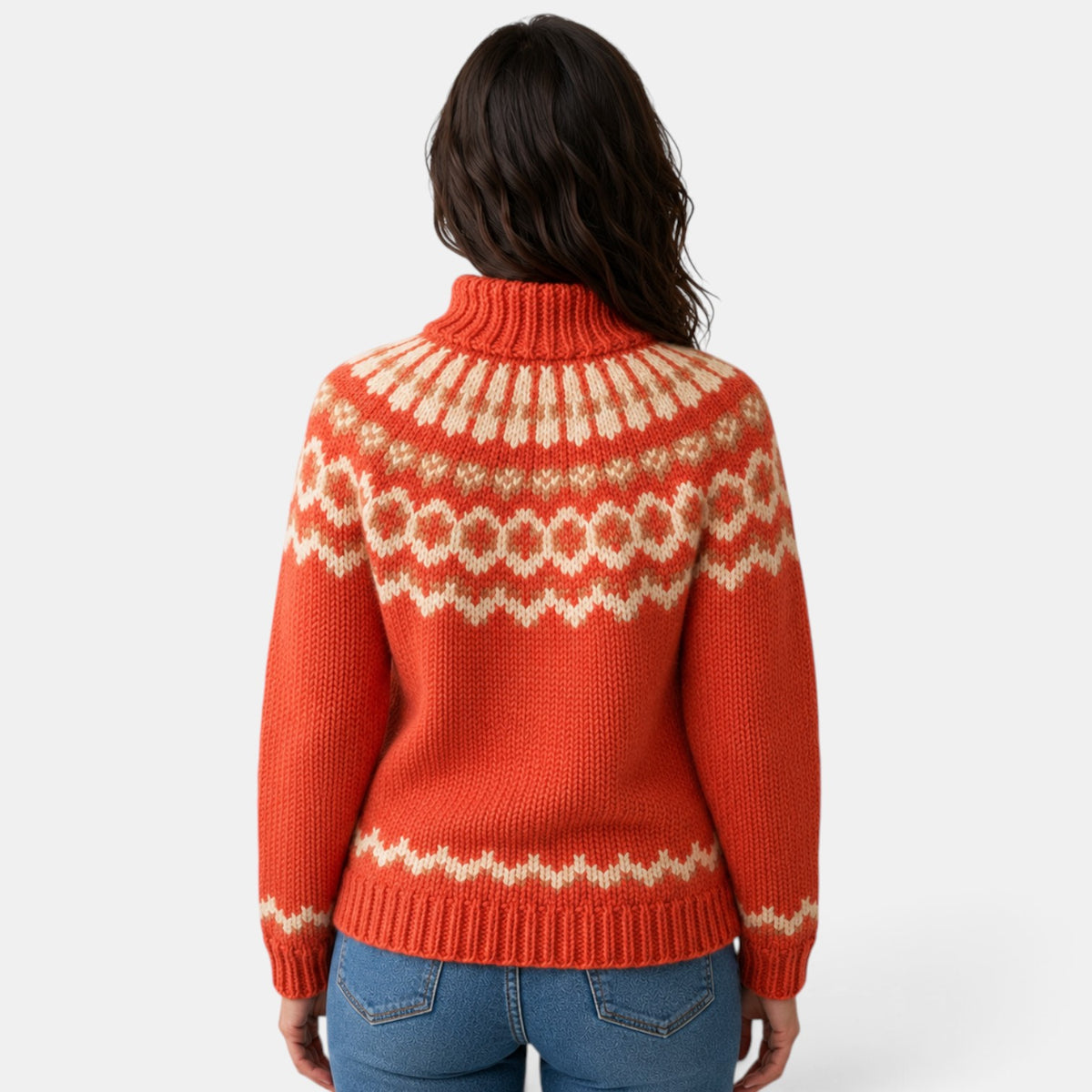 Suéter Mujer Cuello Alto Multicolor