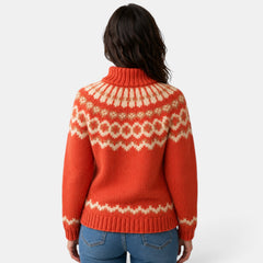 Suéter Mujer Cuello Alto Multicolor