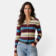 Cárdigan Mujer Punto Rayas Multicolor