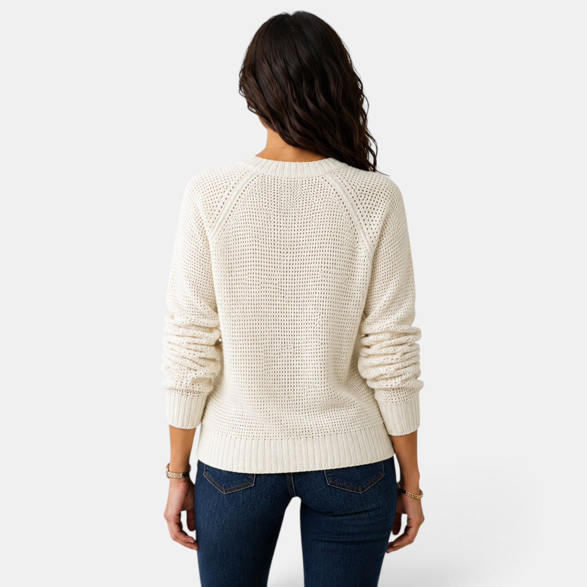 Women's Chenille Round Neck Sweater