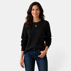 Suéter Mujer Chenilla Cuello Redondo