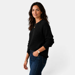 Suéter Mujer Chenilla Cuello Redondo
