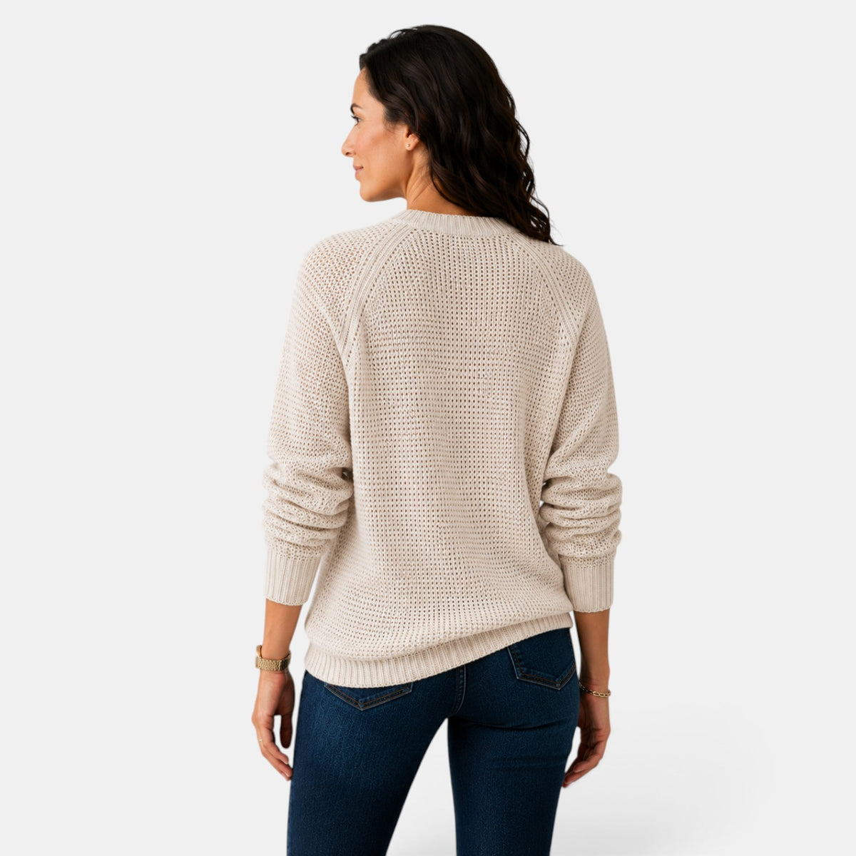 Women's Chenille Round Neck Sweater