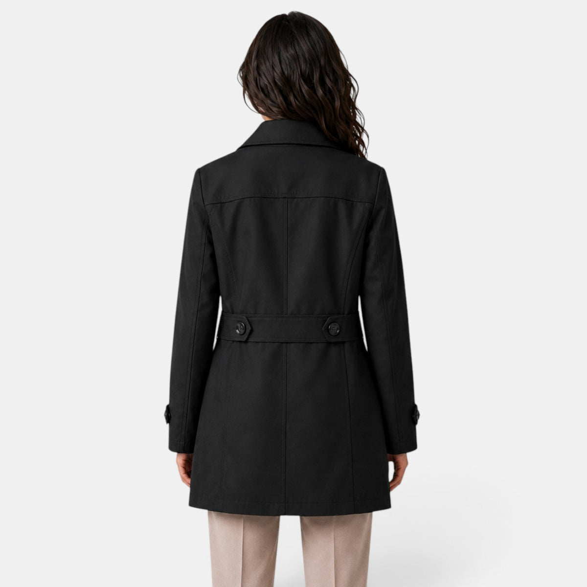 Gabardina Mujer Larga Ligera Slim