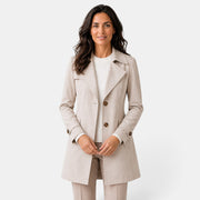 Gabardina Mujer Larga Ligera Slim