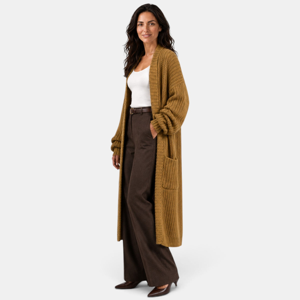 Abrigo Mujer de Punto Ligero