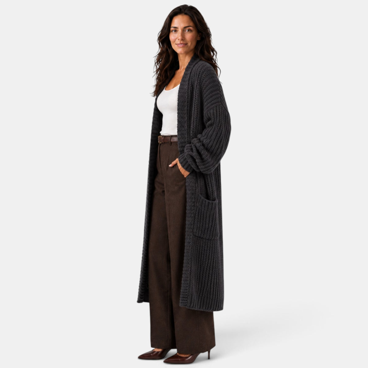 Abrigo Mujer de Punto Ligero