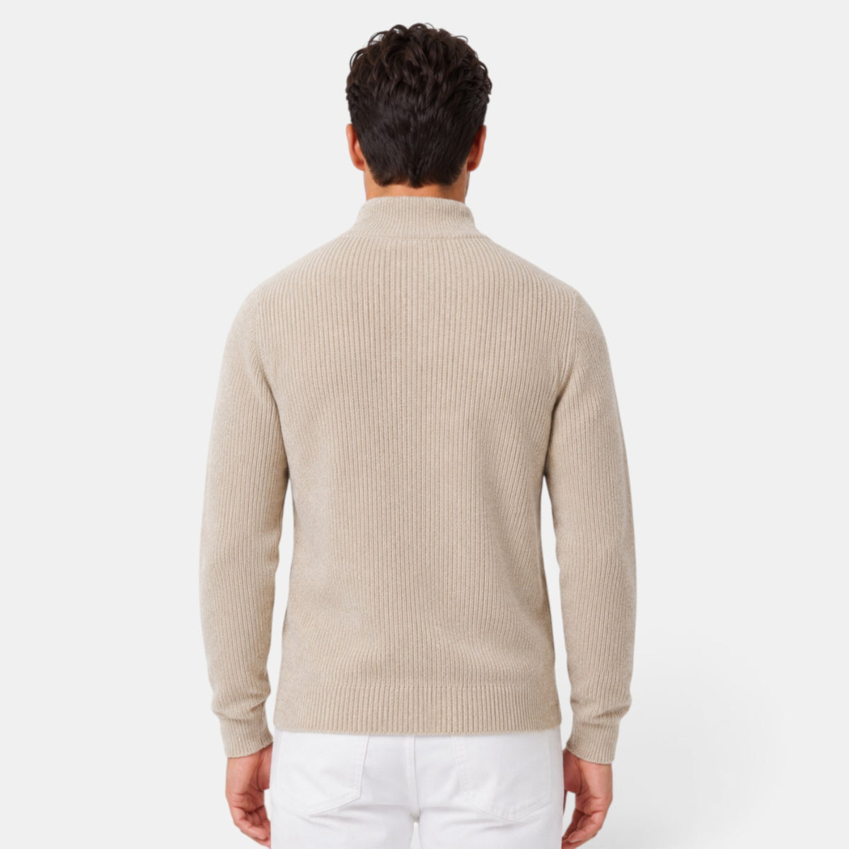 Cárdigan Hombre Cremallera Cuello Alto