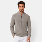 Cárdigan Hombre Cremallera Cuello Alto