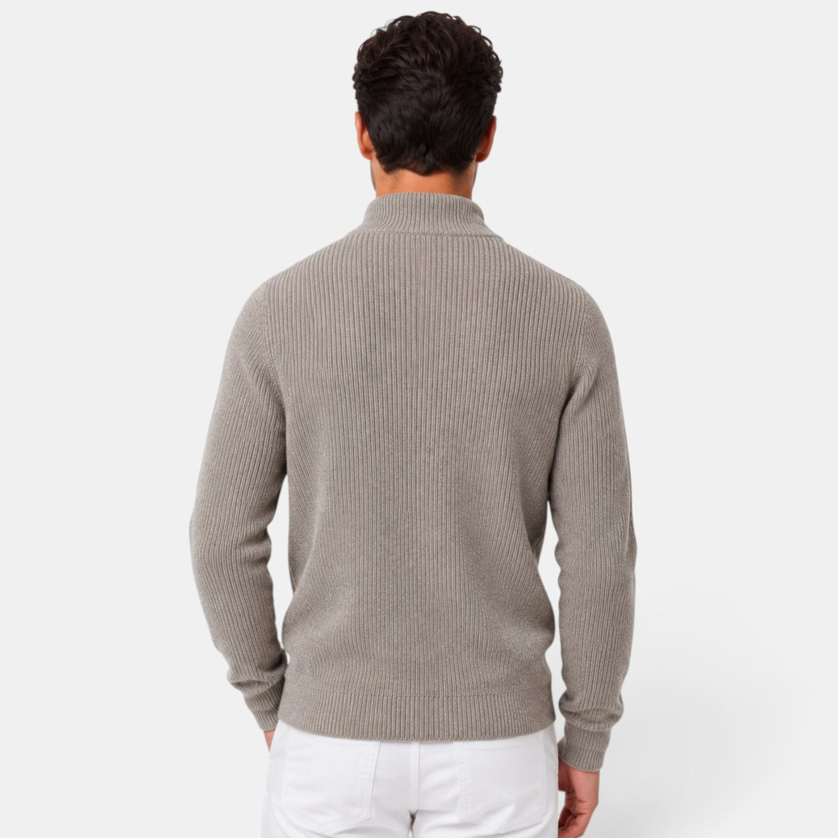 Cárdigan Hombre Cremallera Cuello Alto