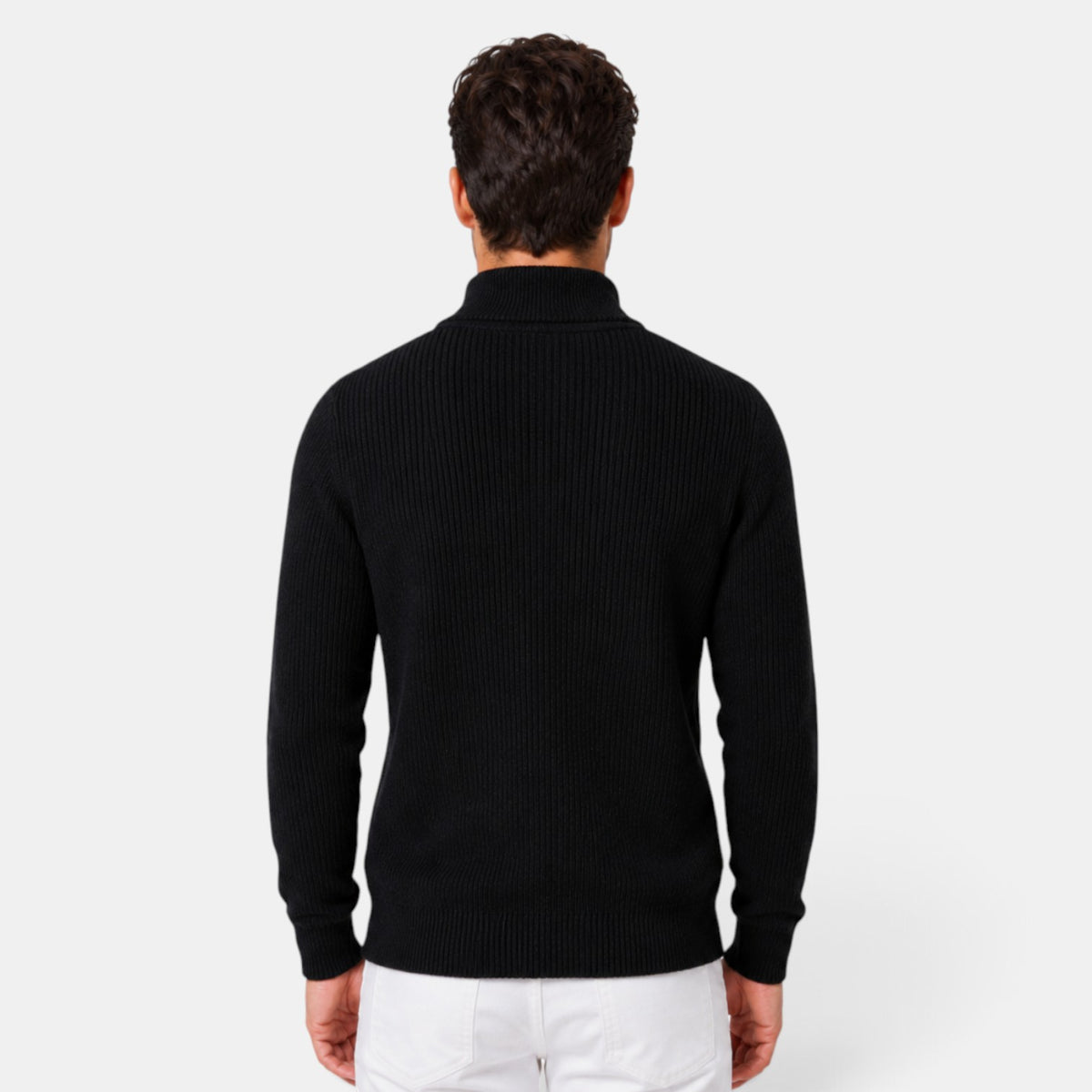 Cárdigan Hombre Cremallera Cuello Alto