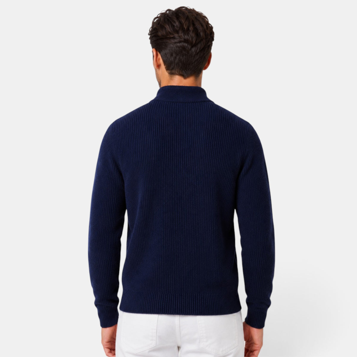 Cárdigan Hombre Cremallera Cuello Alto