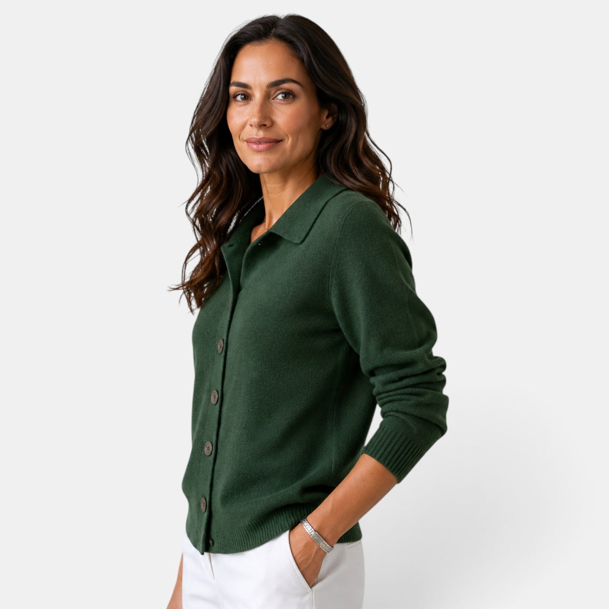 Cárdigan Mujer Punto con Botones