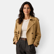 Lightweight Women's Double-Breasted Trench Coat