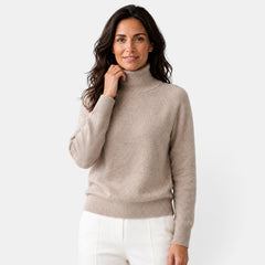 Suéter Mujer Cuello Alto Lana