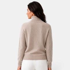 Suéter Mujer Cuello Alto Lana