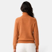 Suéter Mujer Cuello Alto Lana