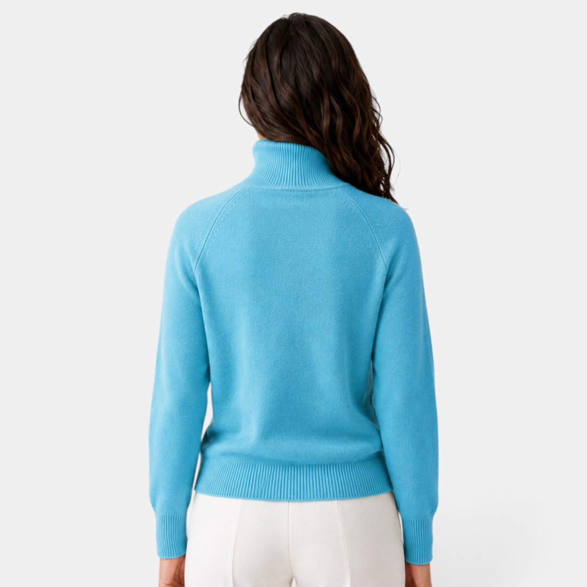 Suéter Mujer Cuello Alto Lana