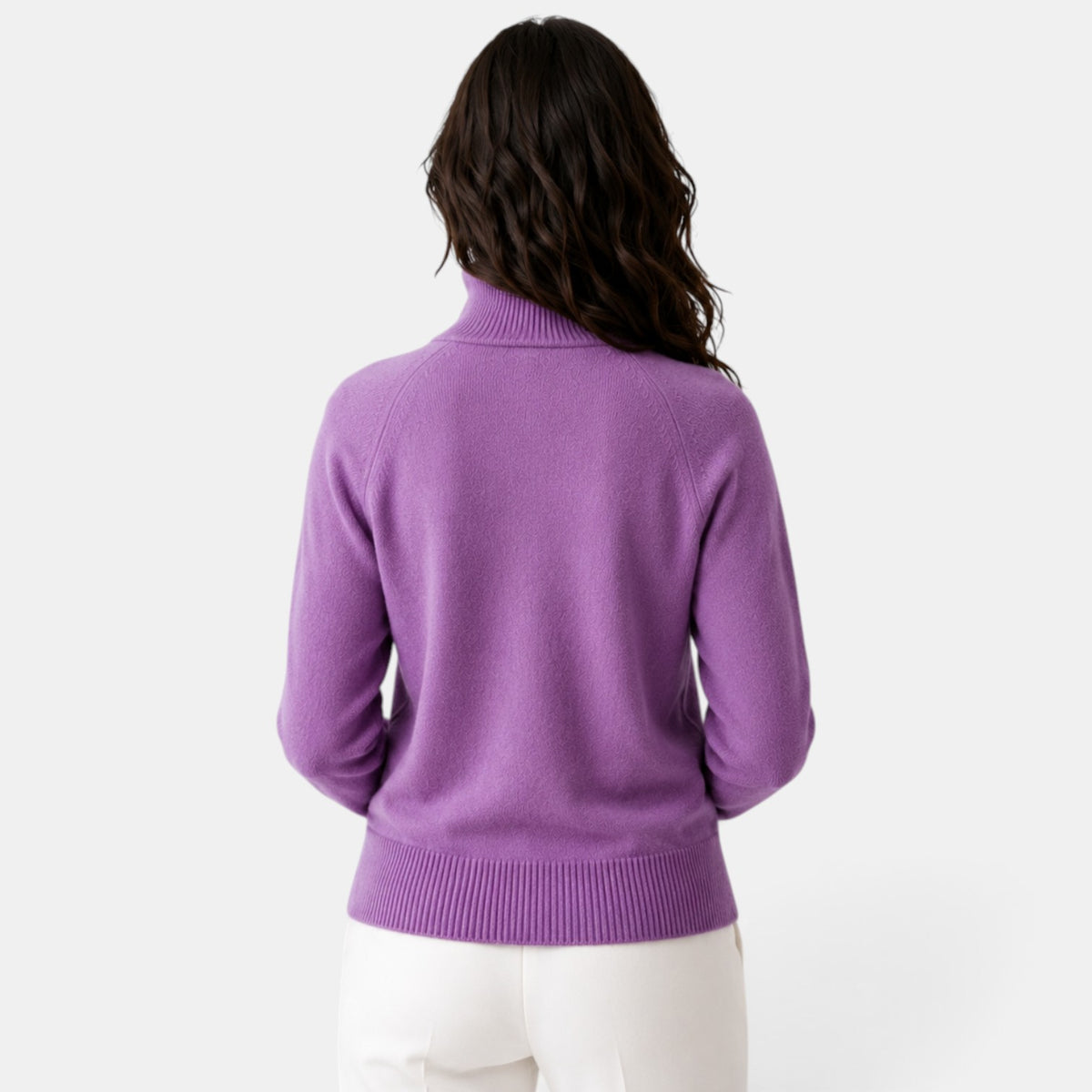 Suéter Mujer Cuello Alto Lana