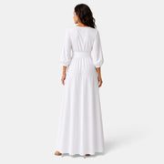 Vestido de Novia Largo con Cinturón