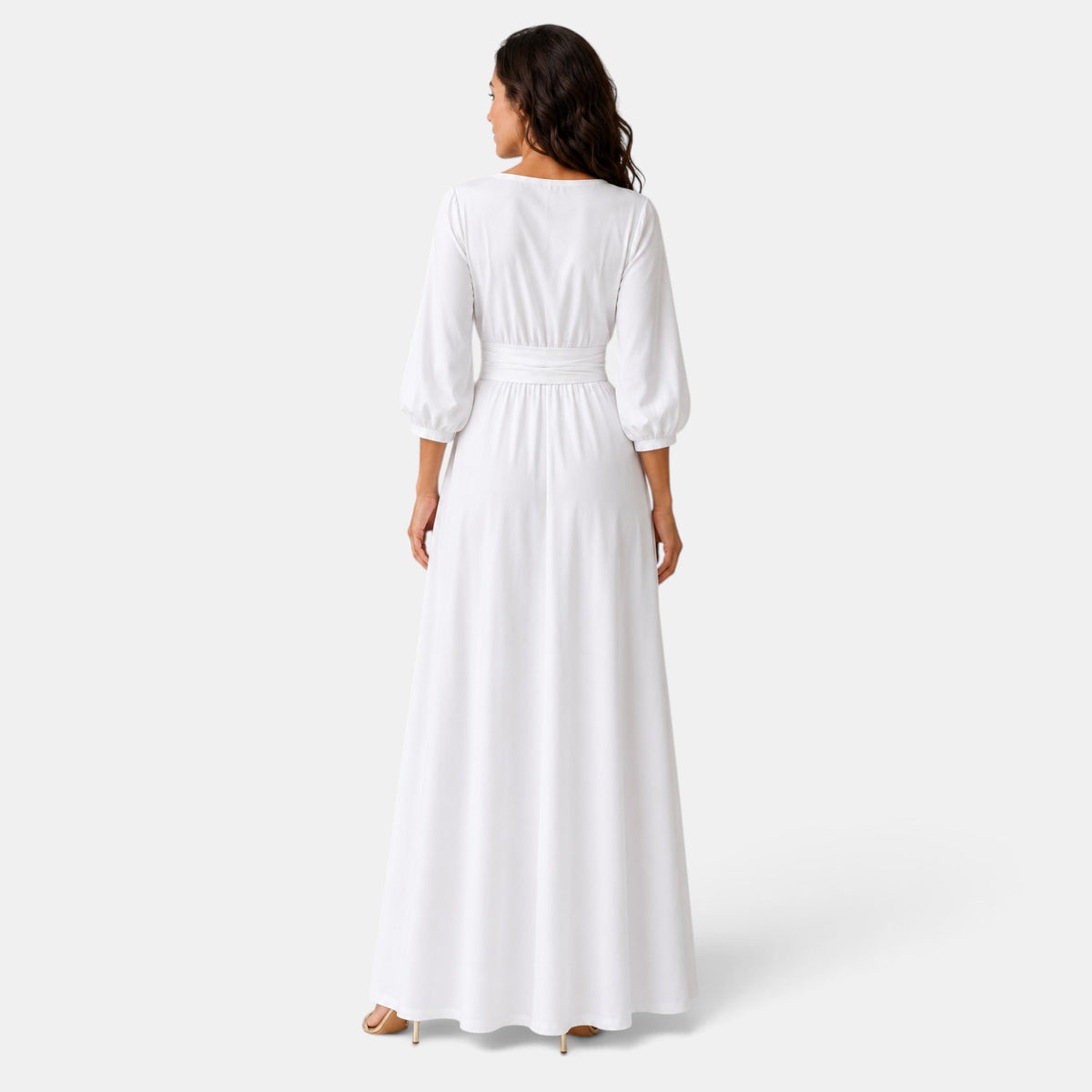 Vestido de Novia Largo con Cinturón