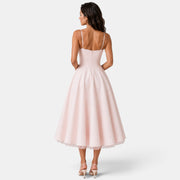 Vestido Midi Invitada de Boda Corset