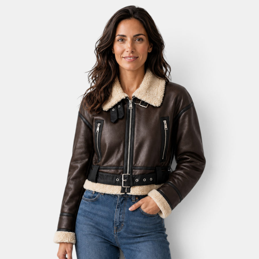 Chaqueta Aviador Mujer con Borreguito