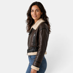 Chaqueta Aviador Mujer con Borreguito