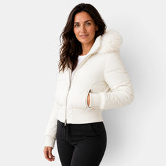 Chaqueta Acolchada Mujer Térmica con Capucha Desmontable