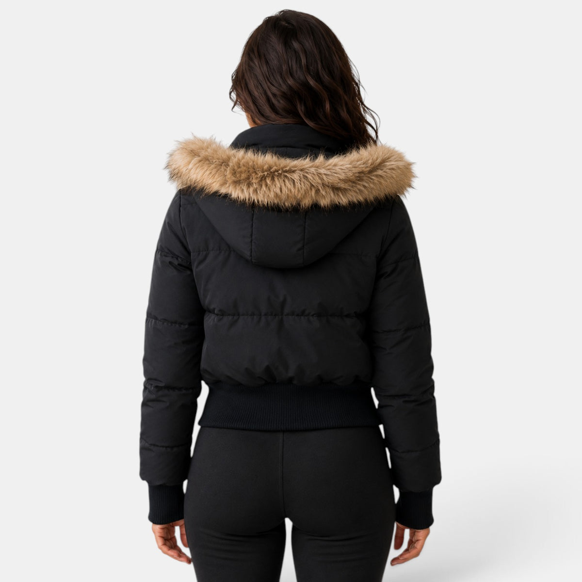 Chaqueta Acolchada Mujer Térmica con Capucha Desmontable