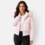 Chaqueta Acolchada Mujer Térmica con Capucha Desmontable