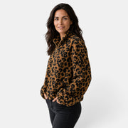 Chaqueta Mujer Leopardo con Cremallera