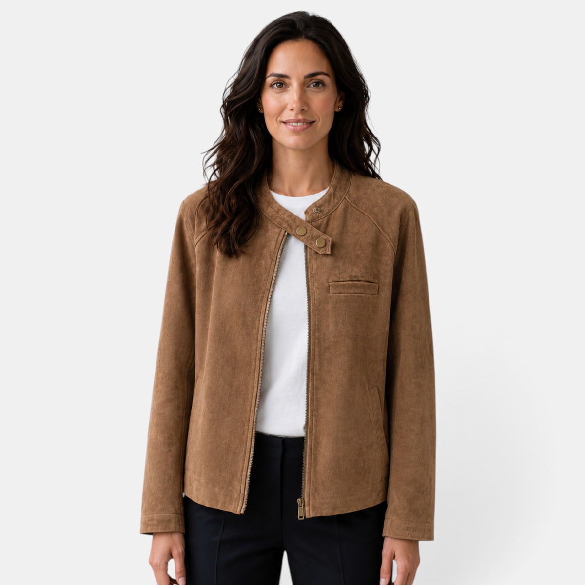 Chaqueta Mujer Oversize de Ante